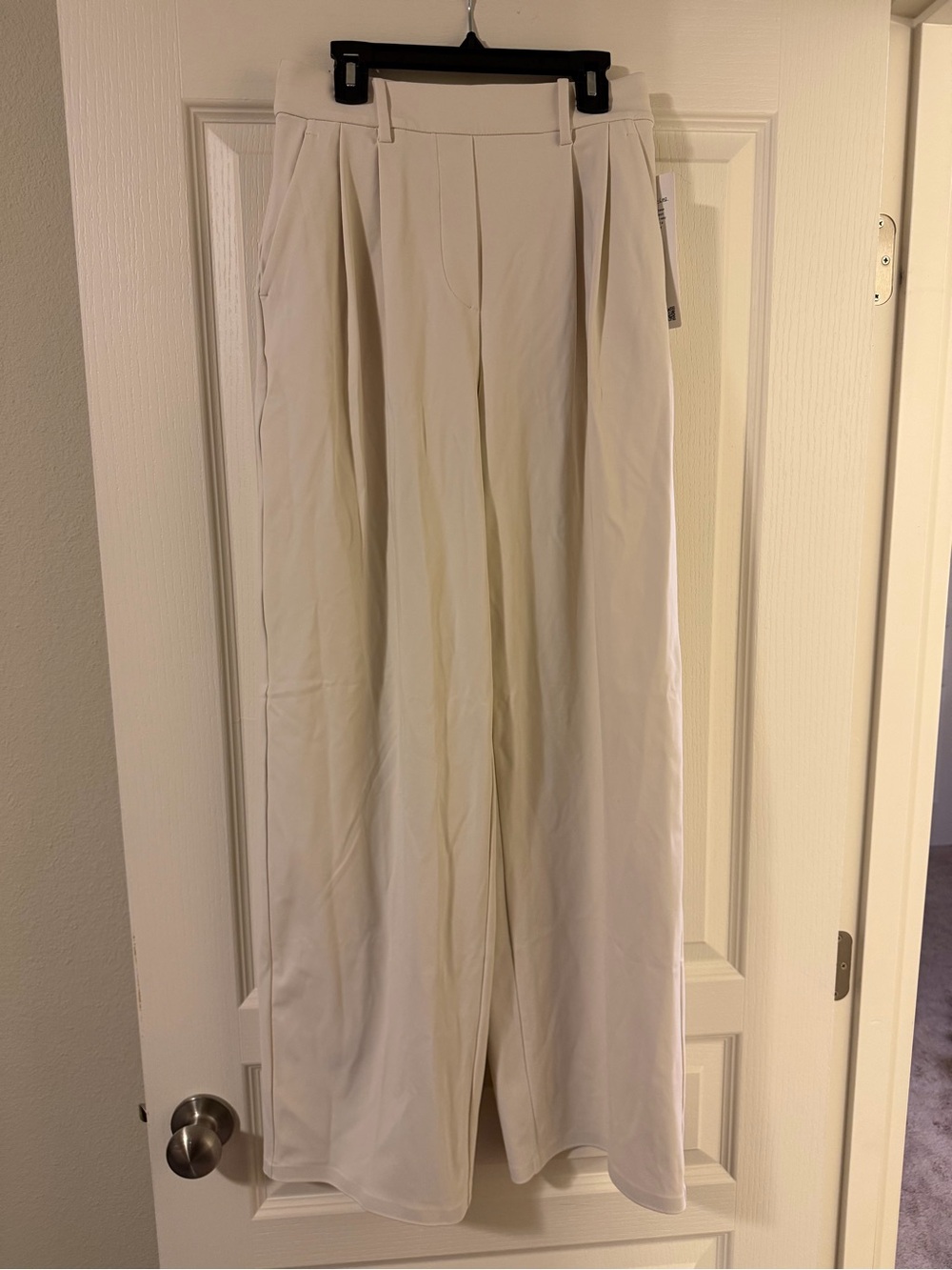 lululemon athletica Cream High-Waist Wide Leg Trousers XS NWT